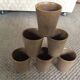 Series of sandstone cups