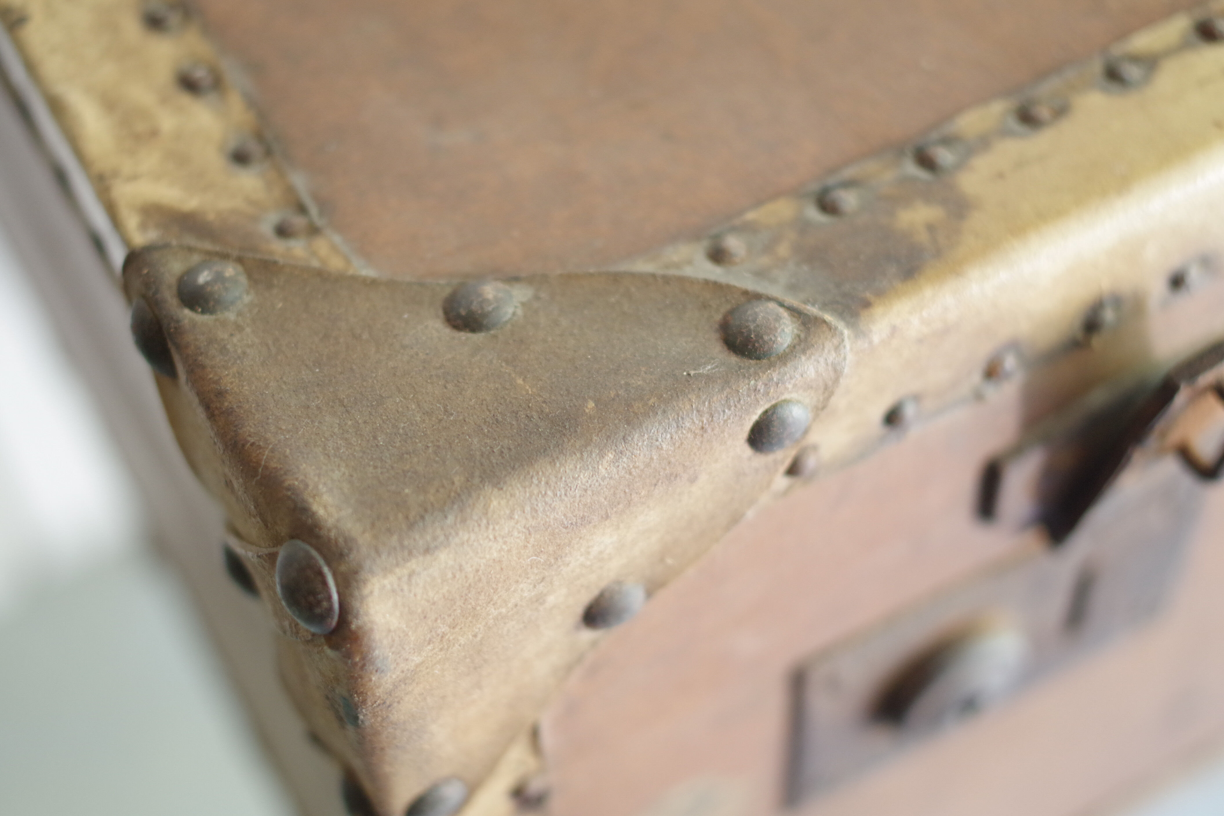 Large trunk or suitcase retro vintage years 50