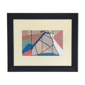 Gouache et encre, Composition,