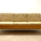 Interier Prahà Ash Sofa Bed Renovation Possible, Vintage Czech 1960s