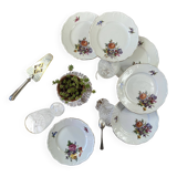 Service 6 assiettes dessert porcelaine ancienne Edelstein Bavaria