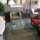 Sleek glass coffee table design