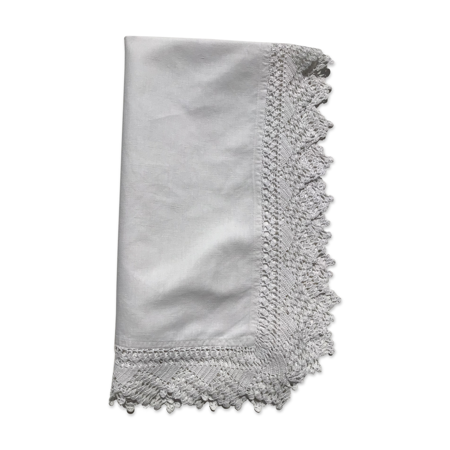 Mixed-race tablecloth edge crocheted hand 84cmx 91cm