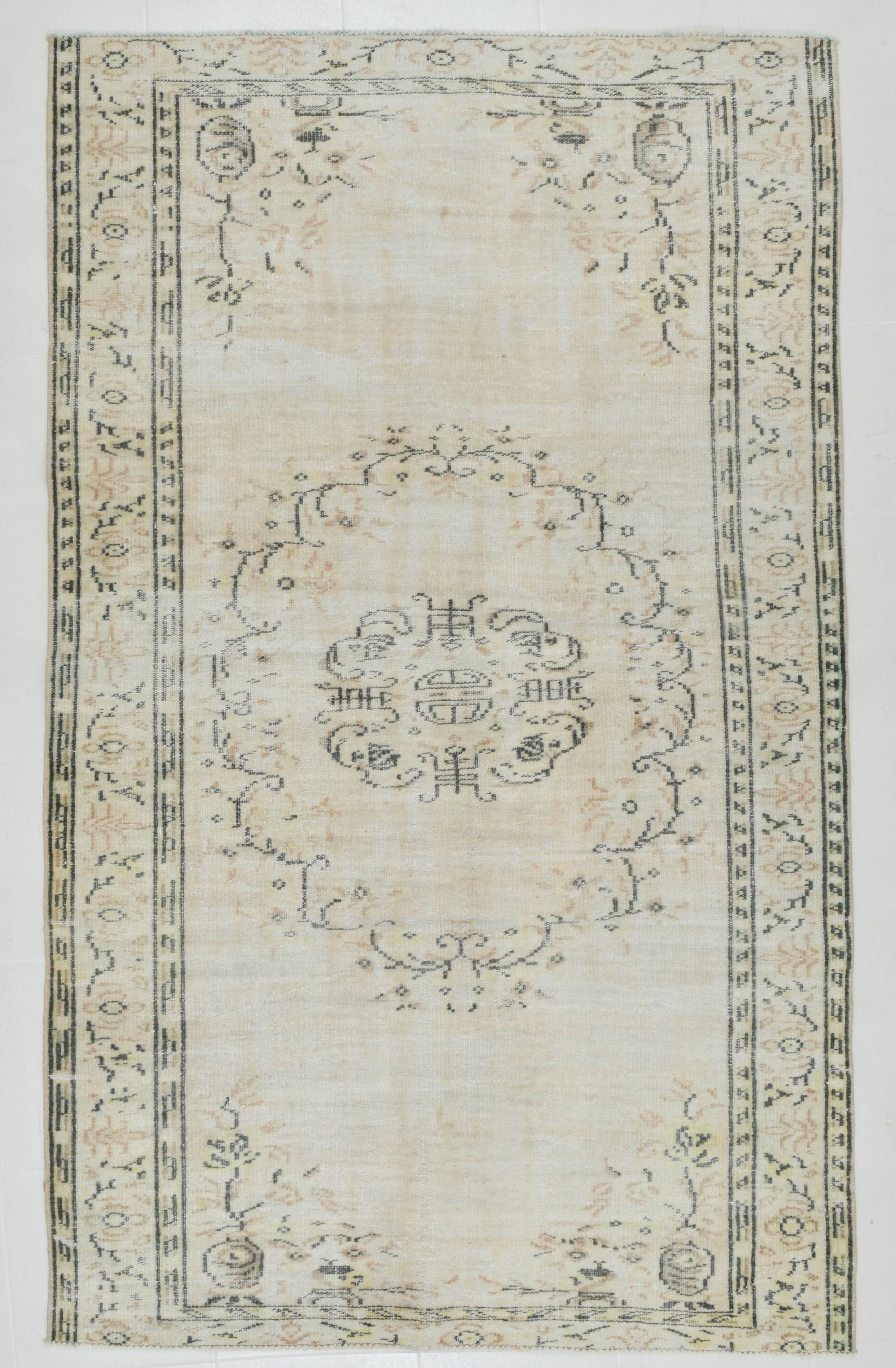 Vintage Turkish Rug, 162x264Cm