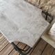 Antique folding military camp bed – khaki green canvas and metal