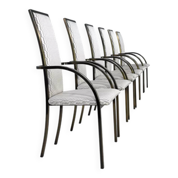 Set of 6 chairs from the 70s-80s by BC Design