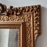 Miroir en bois et stuc doré 19ème