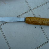 Plateau à fromage vintage avec couteau signé Vallauris MFPP numéroté