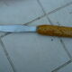 Vintage cheese platter with signed knife Vallauris MFPP Numbered