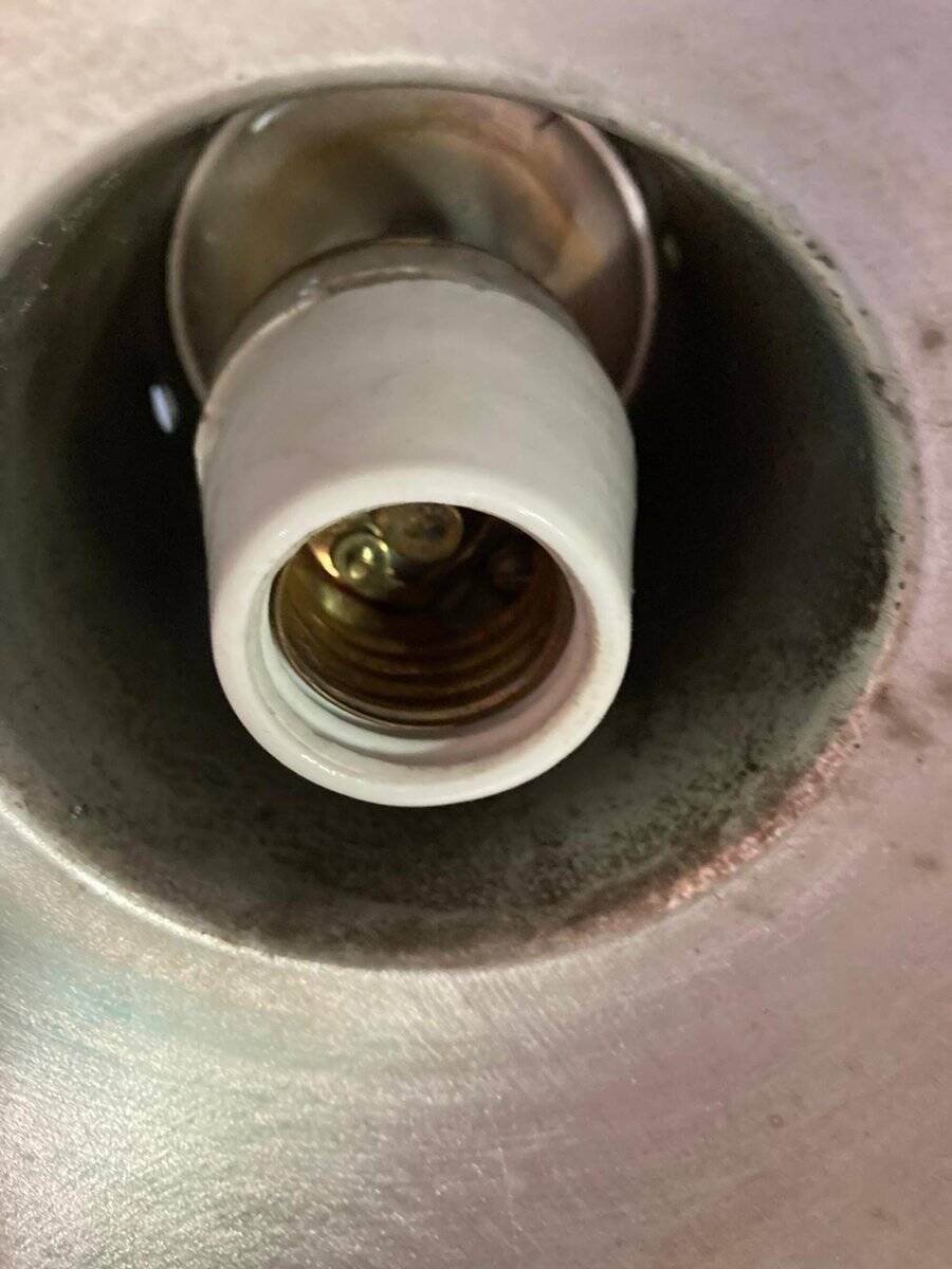 Industrial style lamp, 1960