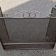Metal fireplace screen