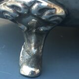 Cache silver metal jar