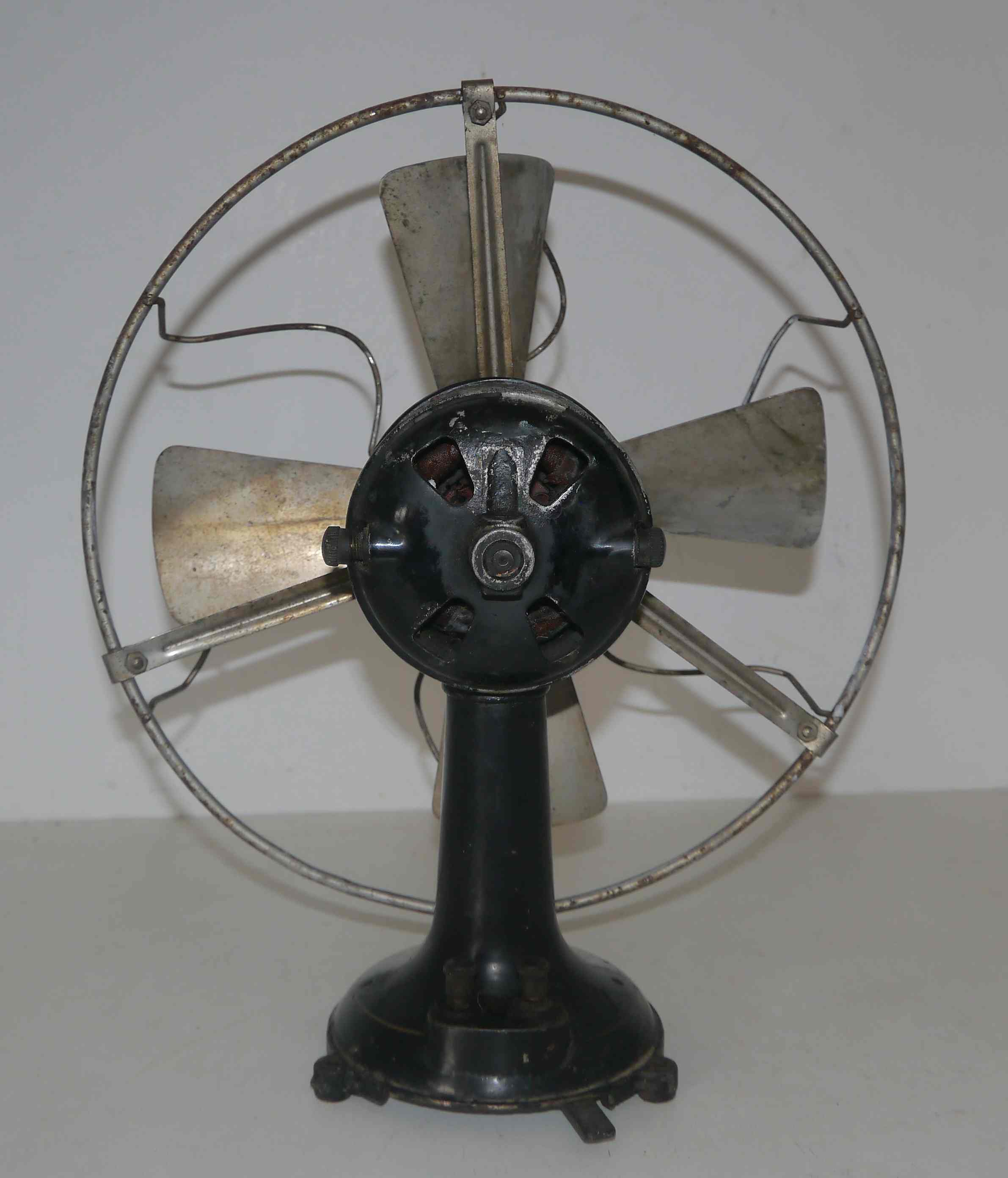 Old metal fan for decoration 30's years