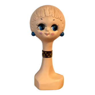 Twiggy hat head 1970
