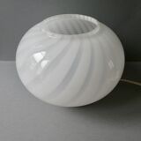 Brass lamp and opaline from the 70s