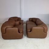 Confidential Lounge Chairs and Sofa by Alberto Rosselli, Set of 3