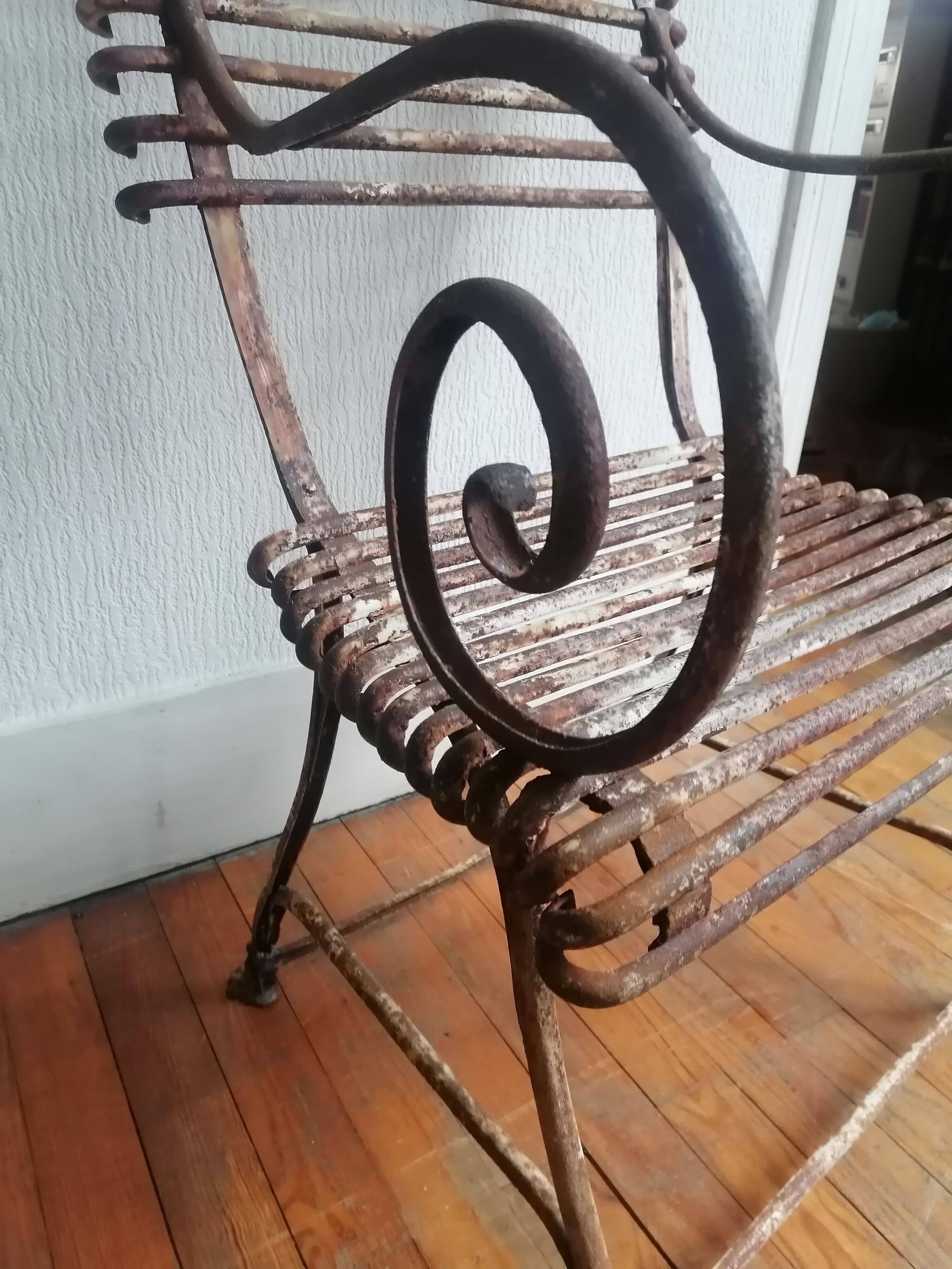 Old garden armchair Arras. 1890