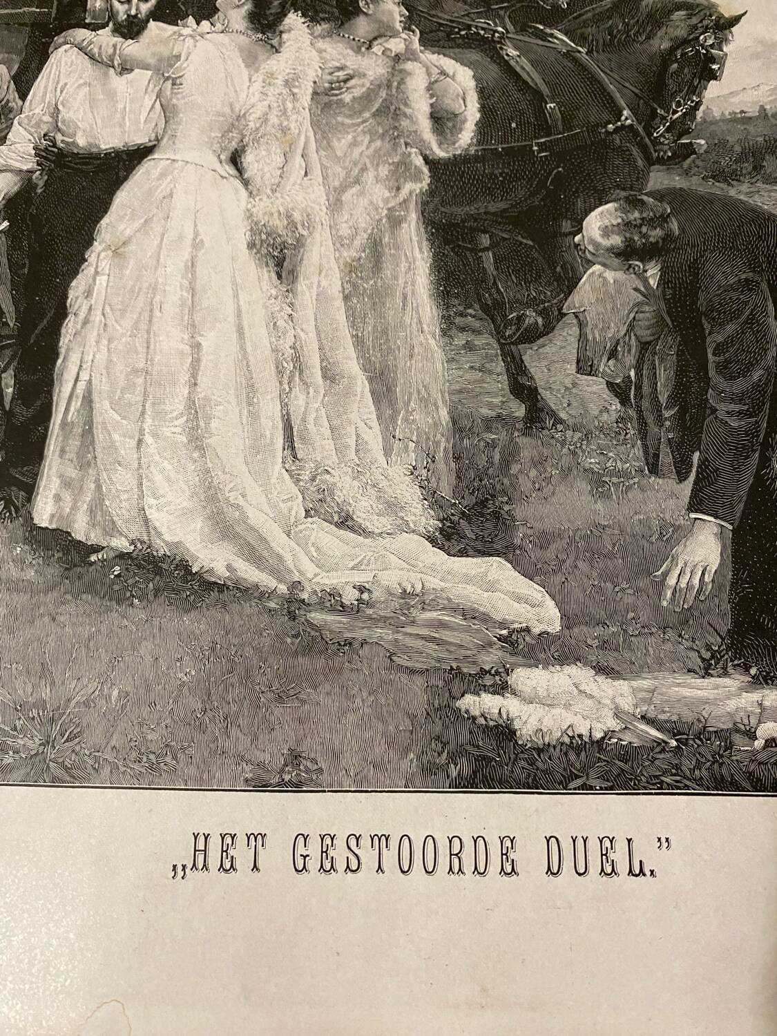 Illustration “The Interrupted Duel”José Garneloalda... 61cmx41cm