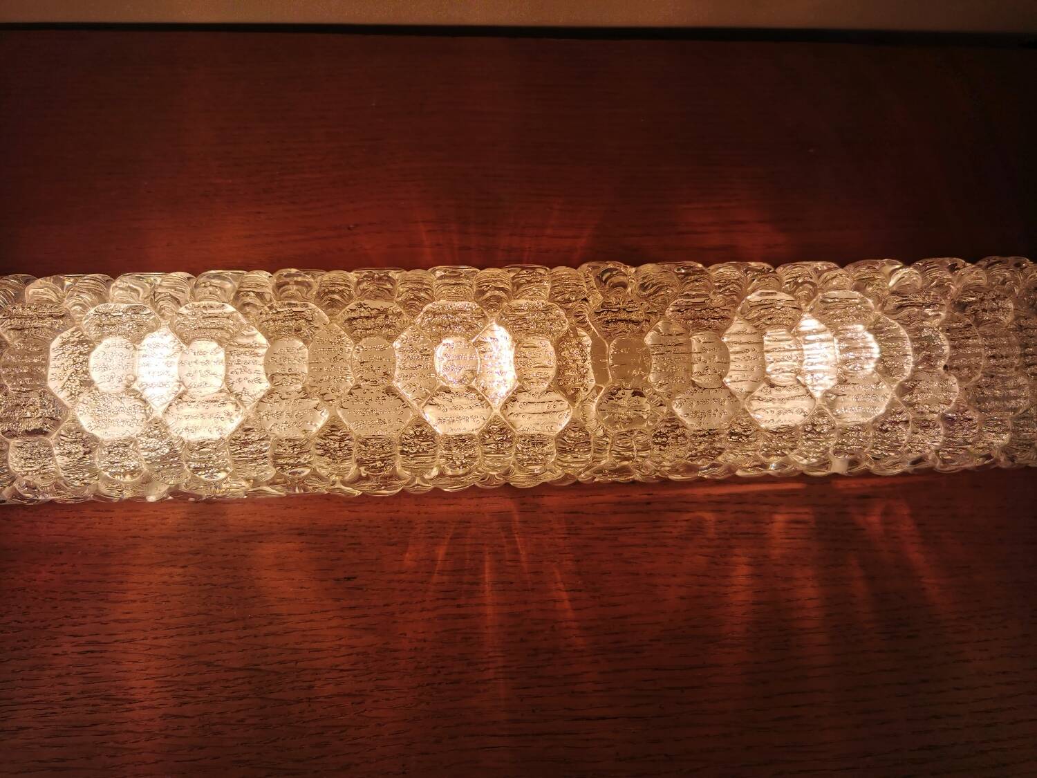 Applique vintage Hustadt leuchten verre Murano 4 feux