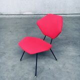 Set of Mid-Century Modern Low Side Chairs, Italy, 1950s