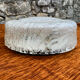 Vintage 1980s Round Molded Glass Ice Cube Wall Sconce
