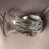 Transparent crystal vase