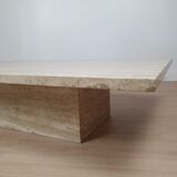 Travertine coffee table