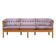 Lilac velour sofa, Danish design, 1970s, production: Denmark