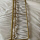Vintage wall coat rack in gilded metal