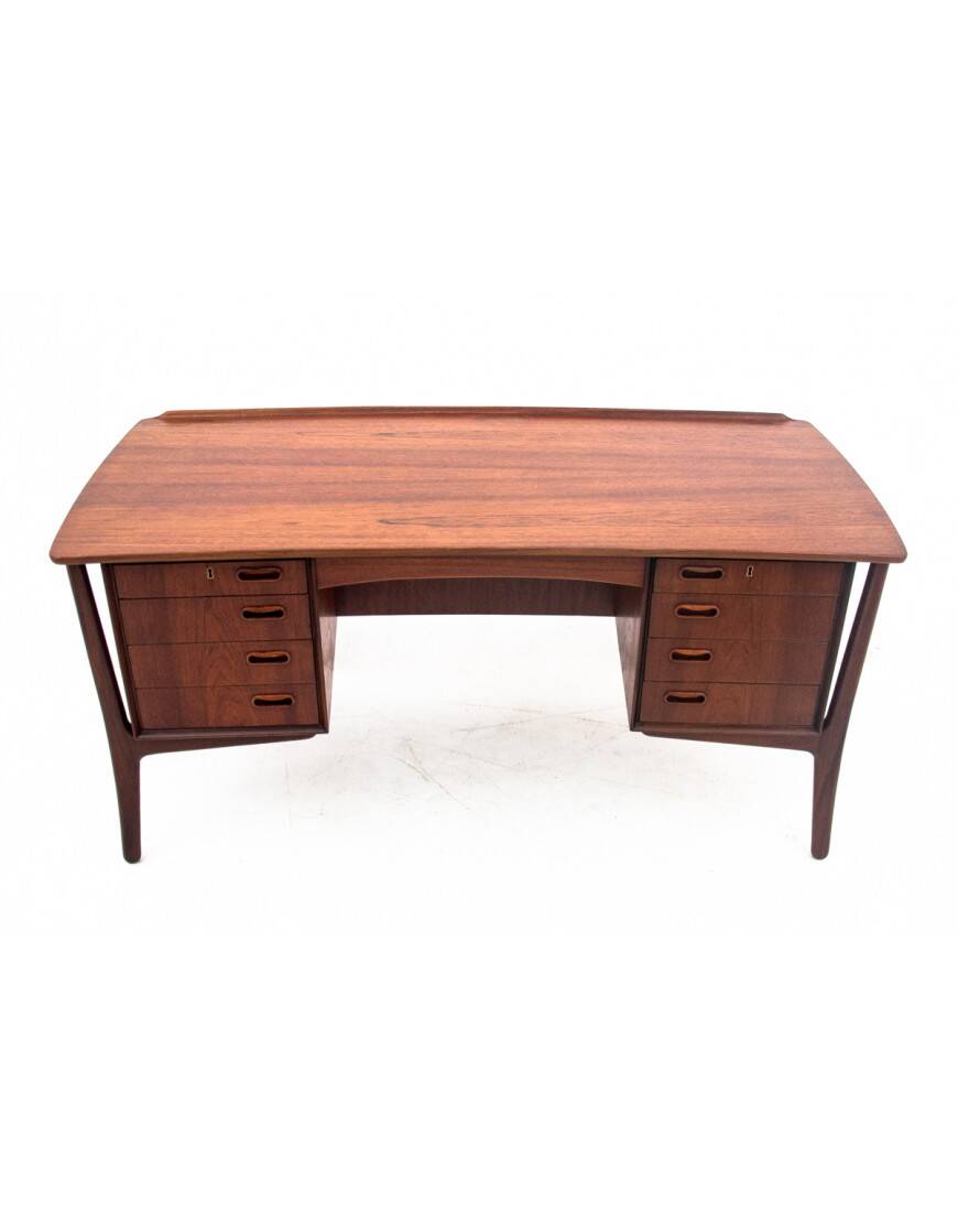 Teak Desk, designed by Svend Aage Madsen for H.P. Hansen, Denmark, 1960s