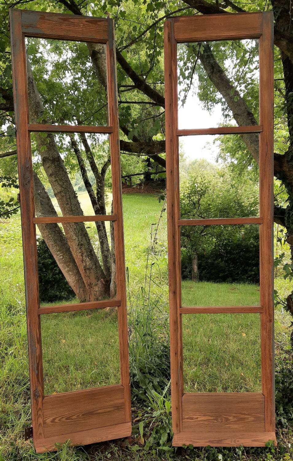 Double-leaf mirror (French window)