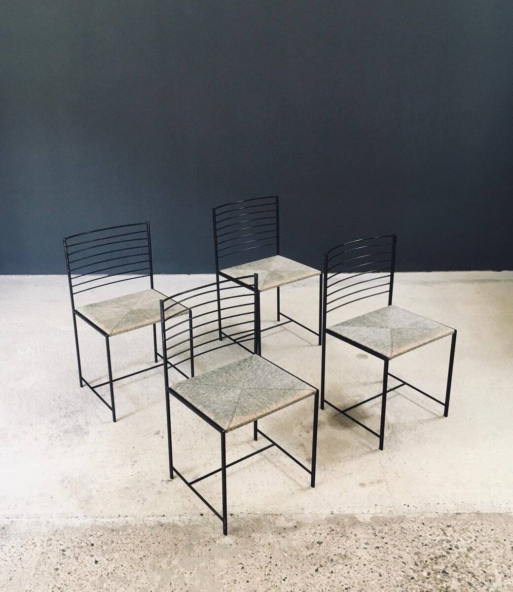 Postmodern Alice Dining Chairs from Cidue, Italy, 1980s, Set of 4