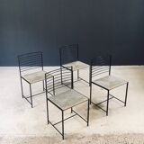 Postmodern Alice Dining Chairs from Cidue, Italy, 1980s, Set of 4