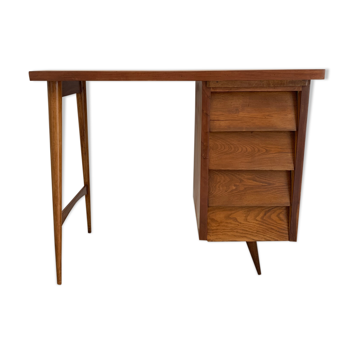 Desk with tapered feet