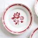 Set de 4 assiettes Badonviller, vintage français