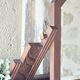 Art Deco pivoting mirror in solid wood from the 1930s.