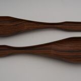 Cutlery plastic salad vintage teak