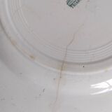 Flat ironstone plates, set of 6