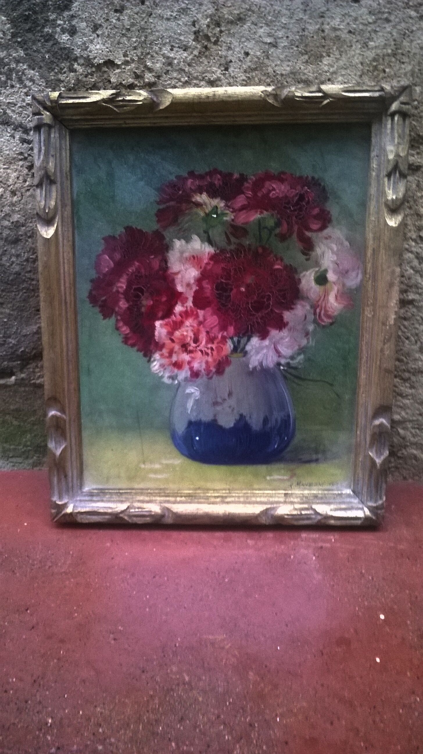 Tableau "au vase de pivoines"