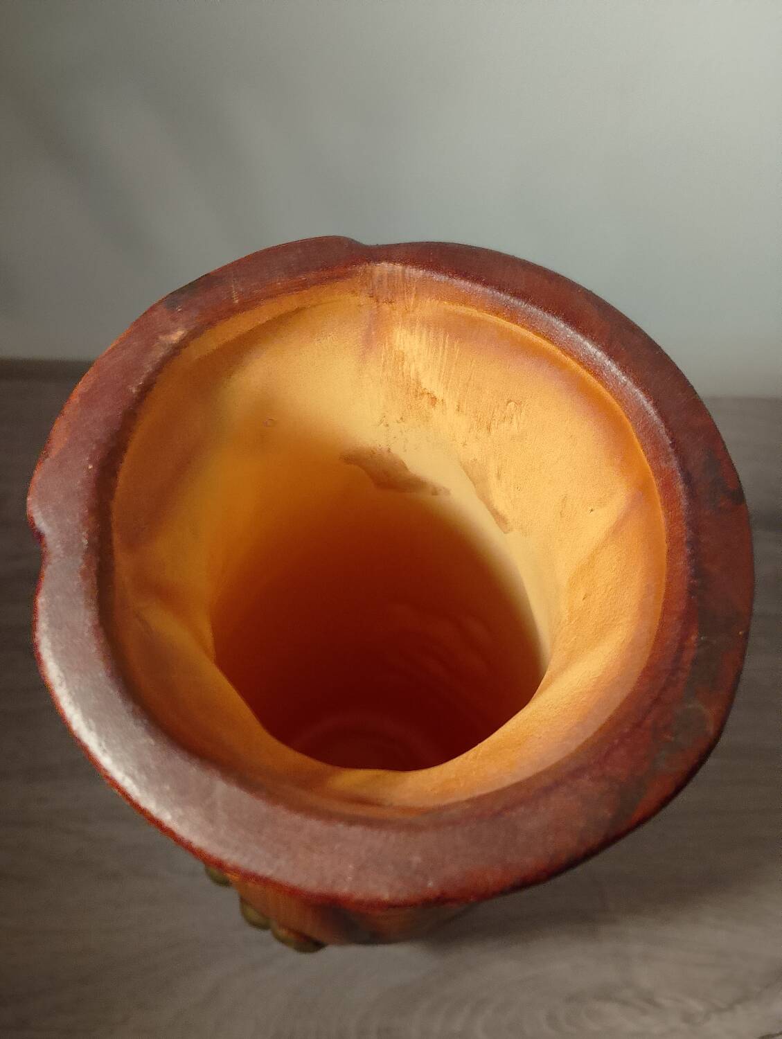 Vase collaboration between G de Bryun and Atelier Dubois at Bouffioulx.