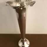 Art deco vase in silver metal Félix Frères Toulouse