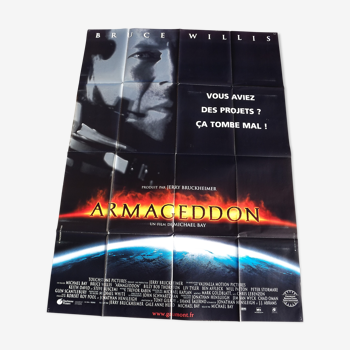 Affiche cinéma originale "armageddon" 120 x 160