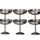 6 Guy Degrenne stainless steel ice cream dessert cups 1970