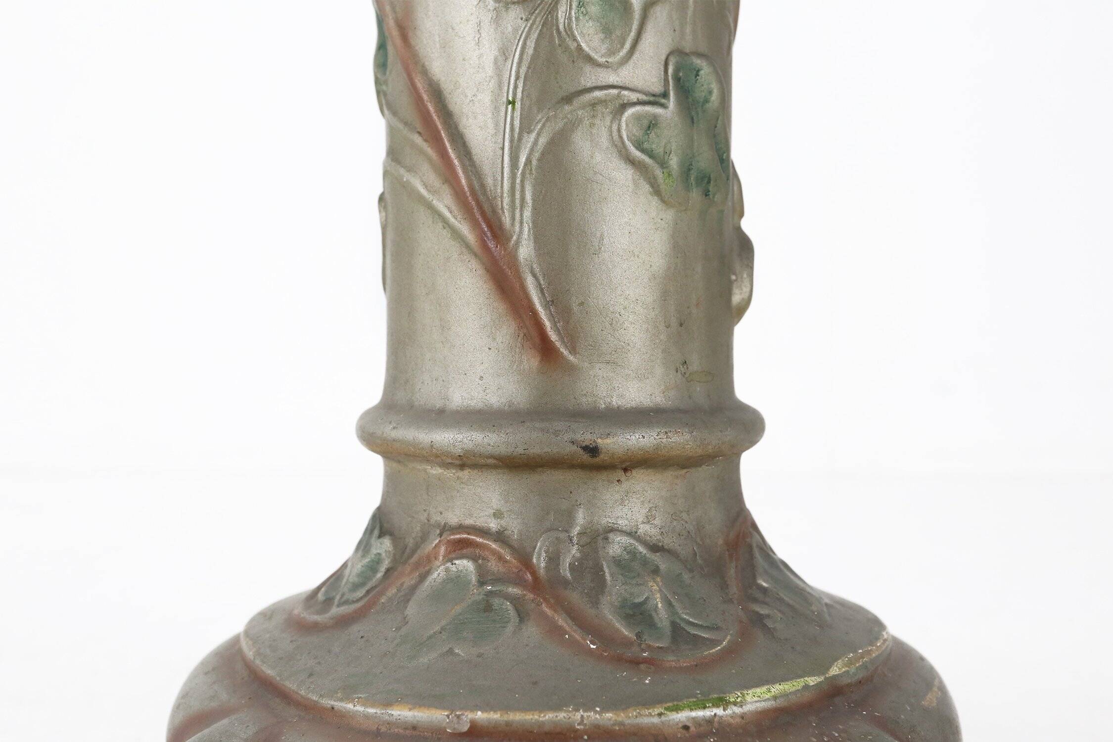 Art Nouveau console or pied de stall in glazed plaster, 1920s