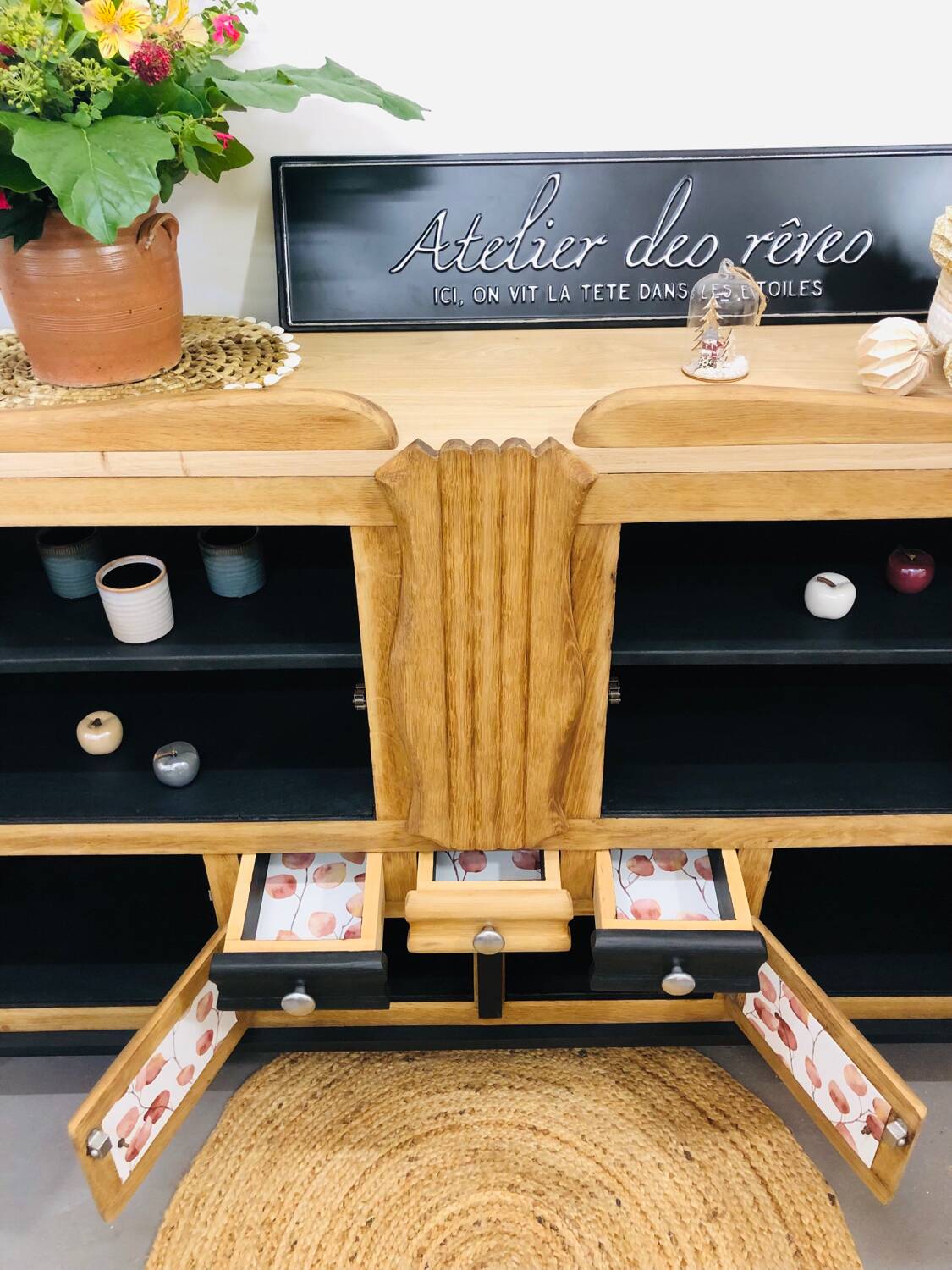 Mado solid oak sideboard