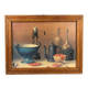 Tableau Nature Morte Vintage 1971 – Proferio Grossi – Cadre Bois