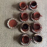 Set of 8 coffee cups