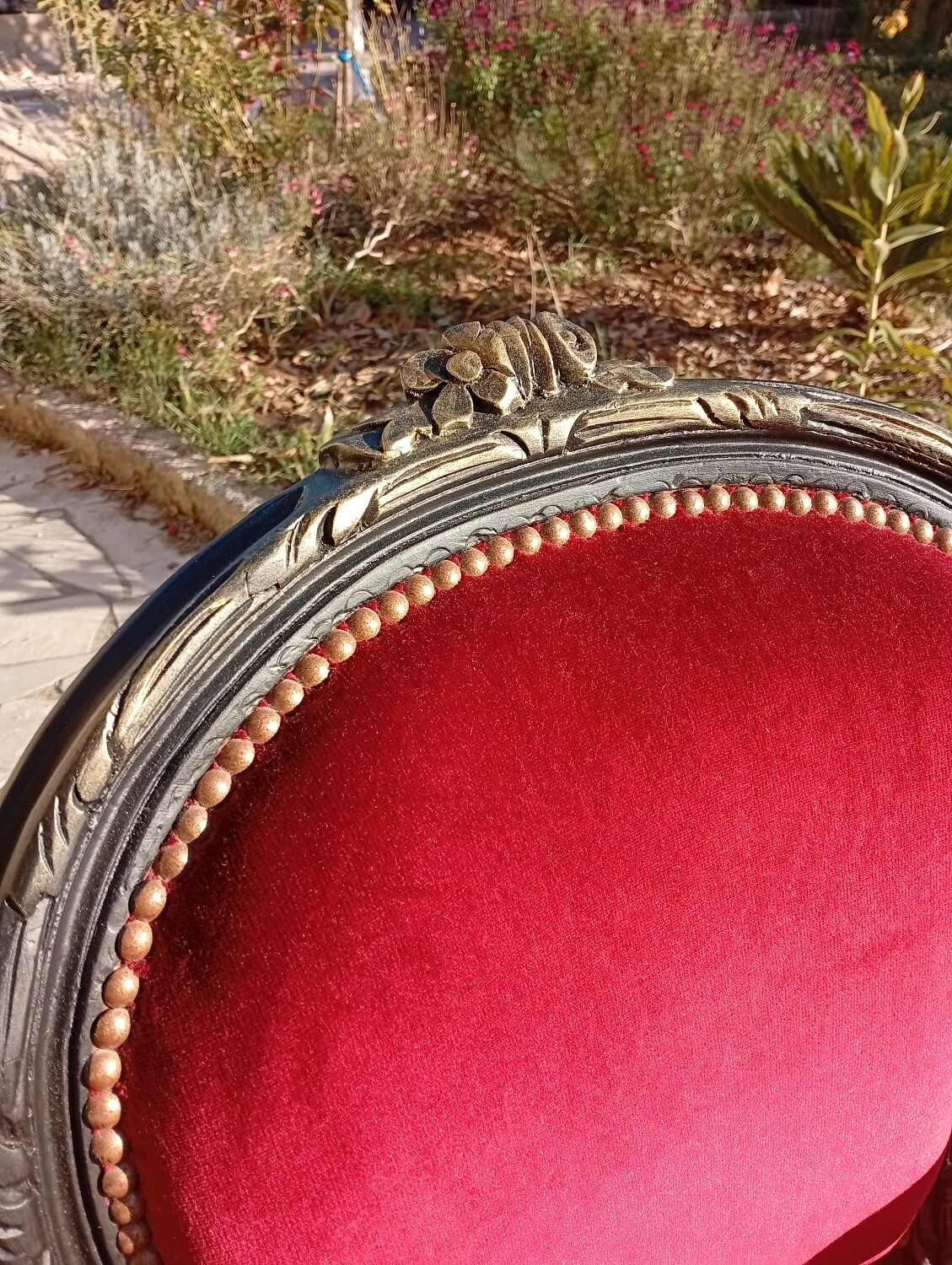 Pair of Louis XV style cabriolet armchairs