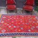 Paire de Fauteuils style Louis XVI rouge