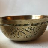 Set of brass Chinese cups